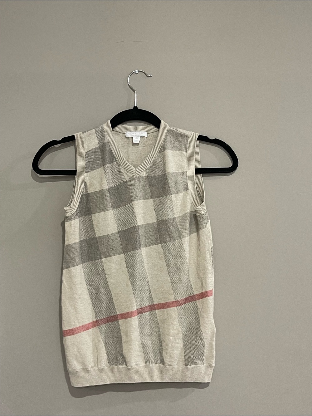 Burberry Nova Check Sweater Vest